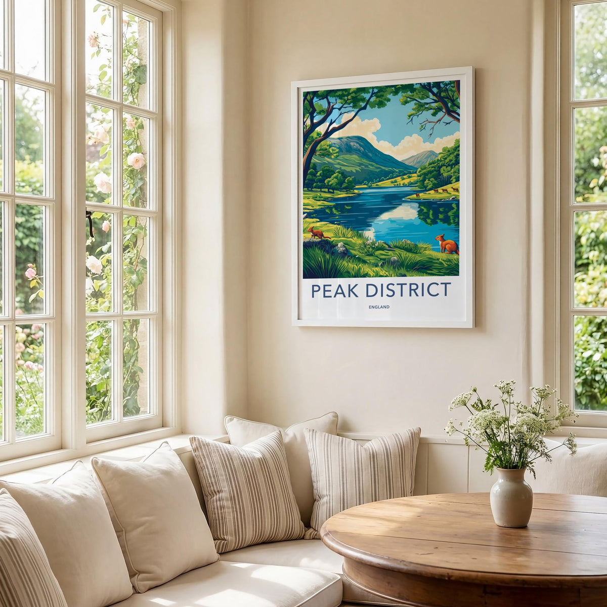 Peak District Poster - English Countryside Wall Art