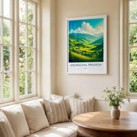 Arunachal Pradesh Art Print - Vibrant Indian Landscape Wall Decor