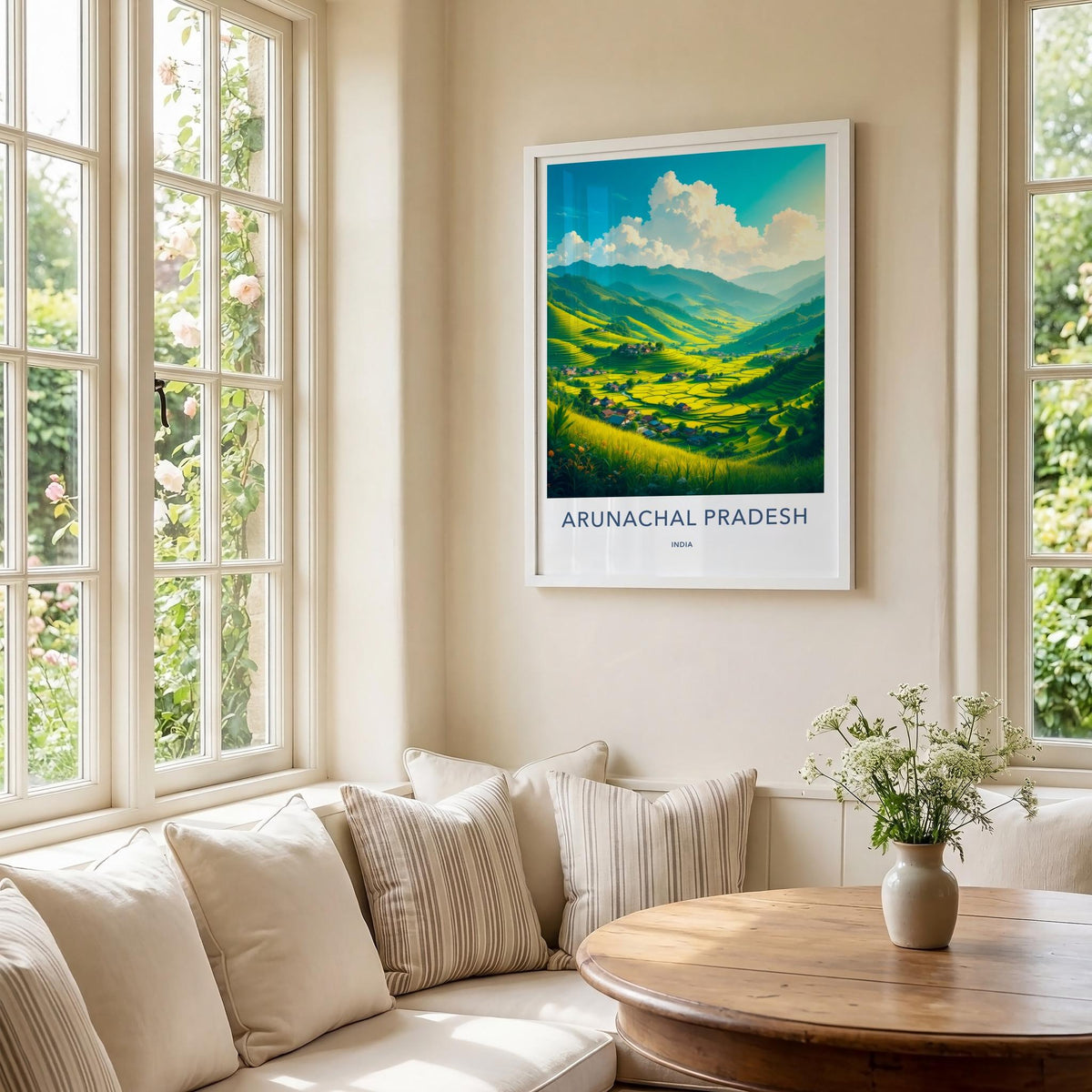Arunachal Pradesh Art Print - Vibrant Indian Landscape Wall Decor