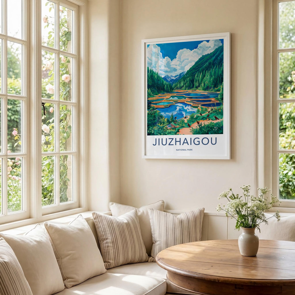 Jiuzhaigou National Park Poster - Scenic Landscape Poster