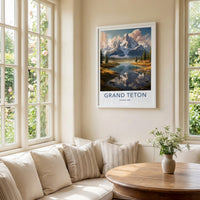Wyoming Poster - Mountain Landscape Art