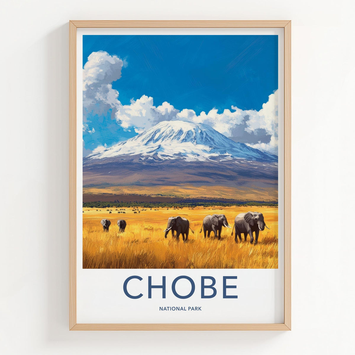 Chobe National Park Poster - African Safari Art