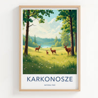 Karkonosze National Park Poster - Scenic Nature Poster with Polish