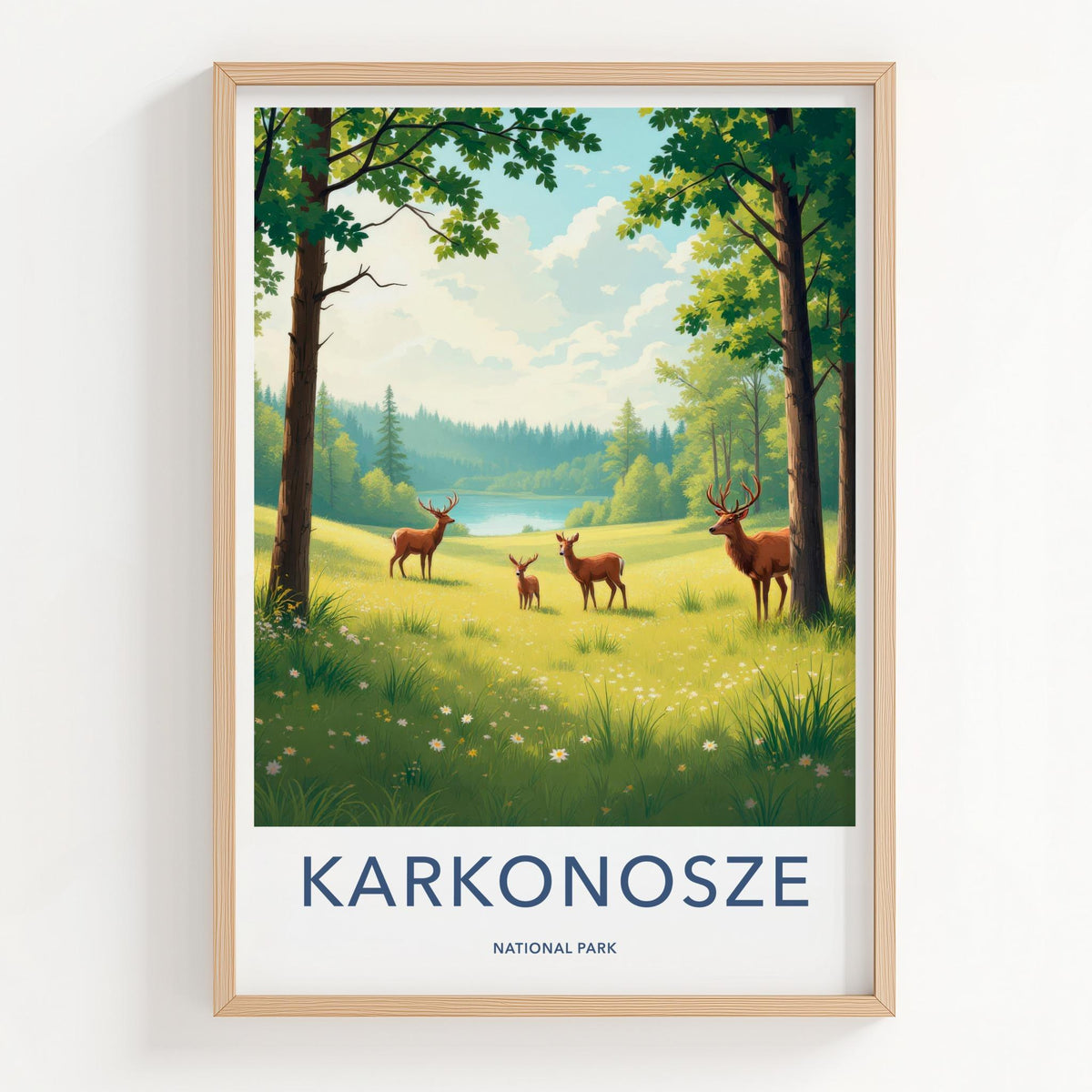 Karkonosze National Park Poster - Scenic Nature Poster with Polish