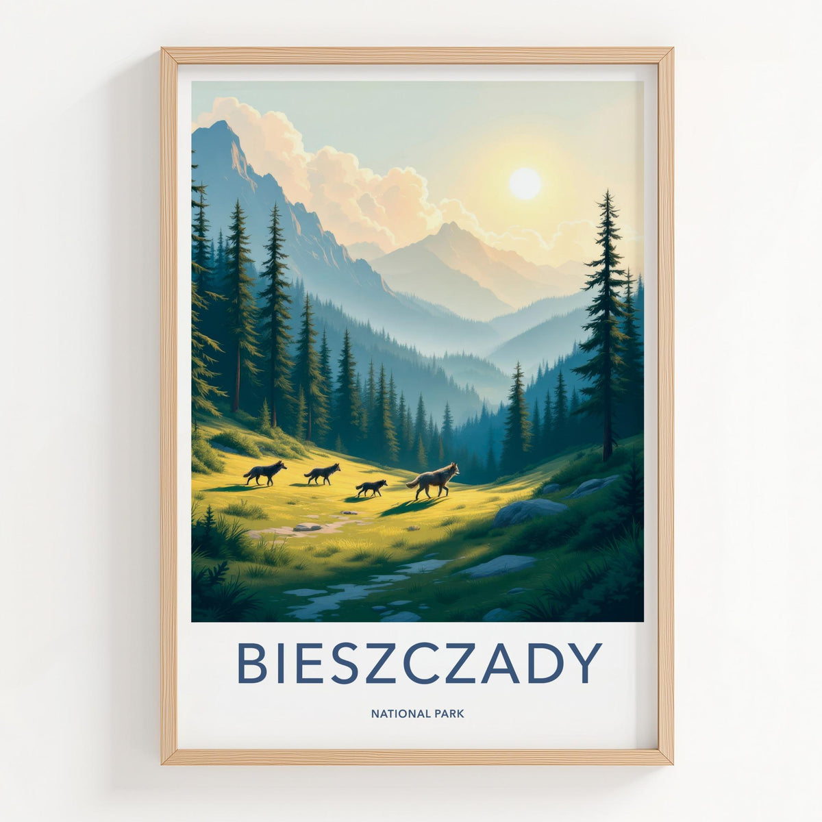Bieszczady National Park Poster - Mountain Landscape Print & Polish