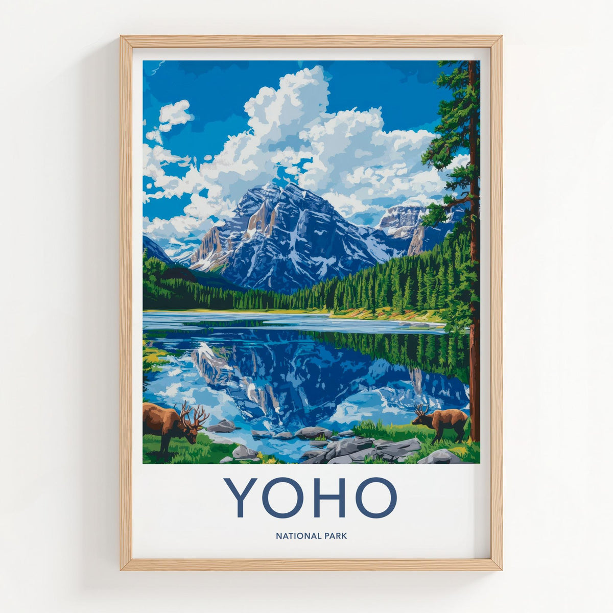 Jasper National Park Poster - Scenic Mountain Landscape Print