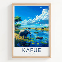 Kafue National Park Poster - African Safari Art