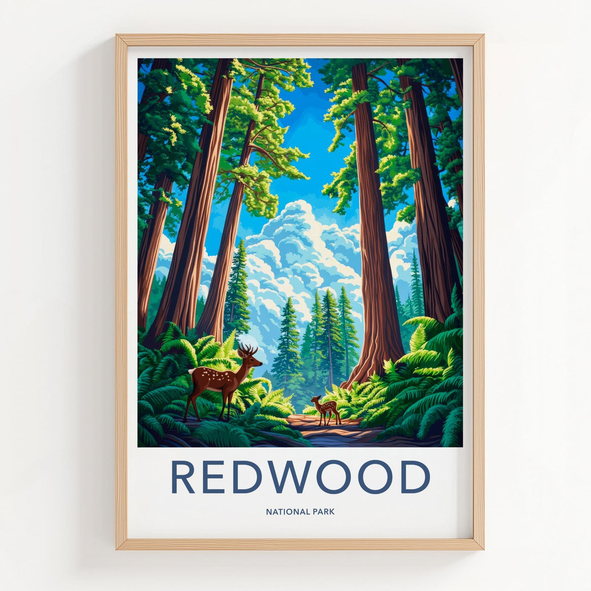 Redwood National Park Poster - Scenic Nature Print With Ancient