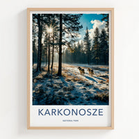 Karkonosze National Park Poster - Scenic Mountain View & Wildlife Art