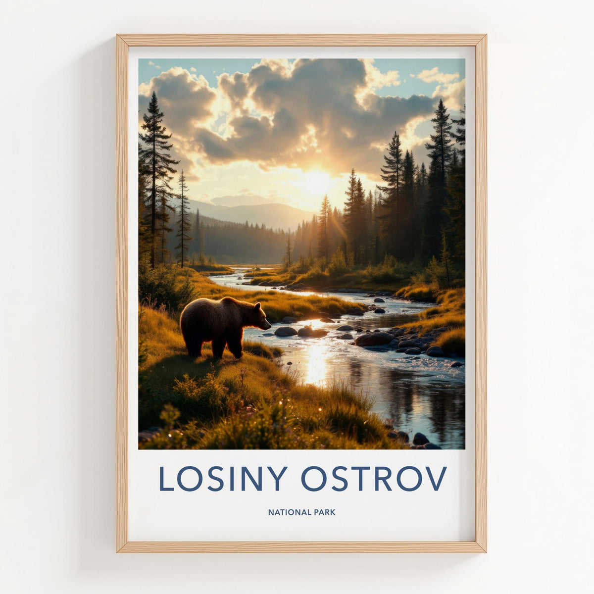 Losiny Ostrov Poster - Scenic Nature Print & Wildlife Wall Art