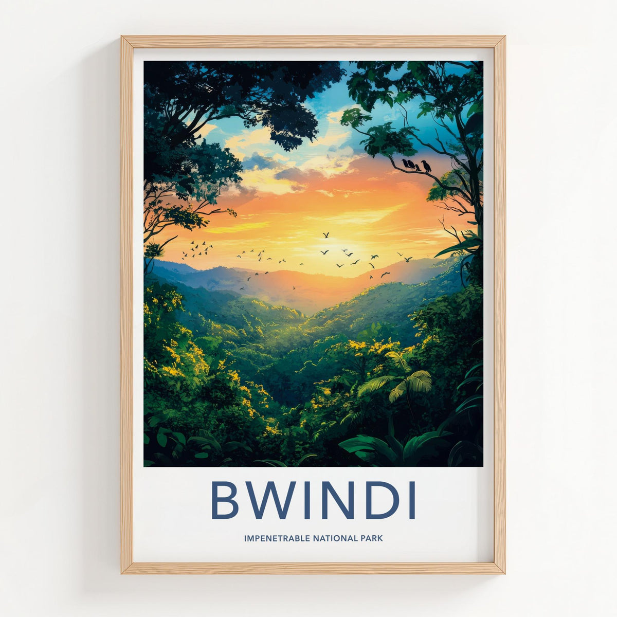 Bwindi National Park Poster - African Landscape Decor