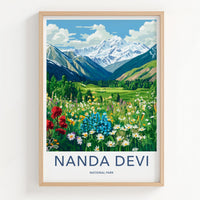 Nanda Devi Poster - Himalayan Mountain Landscape Print