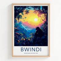 Bwindi National Park Poster - African Wildlife Art
