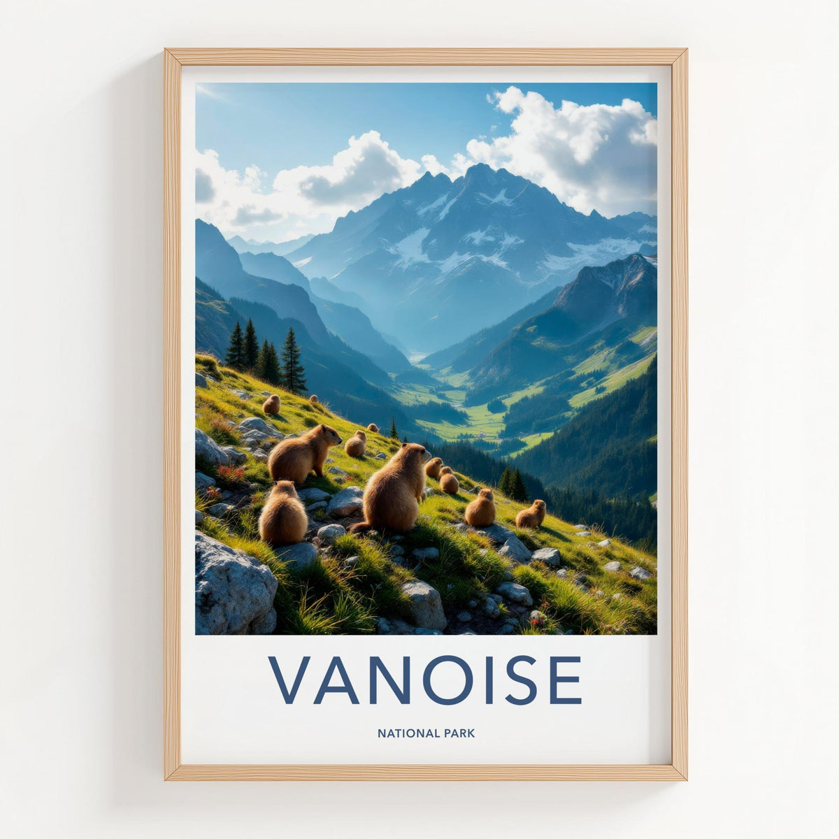 Vanoise National Park Poster - Scenic Mountain Landscape Art