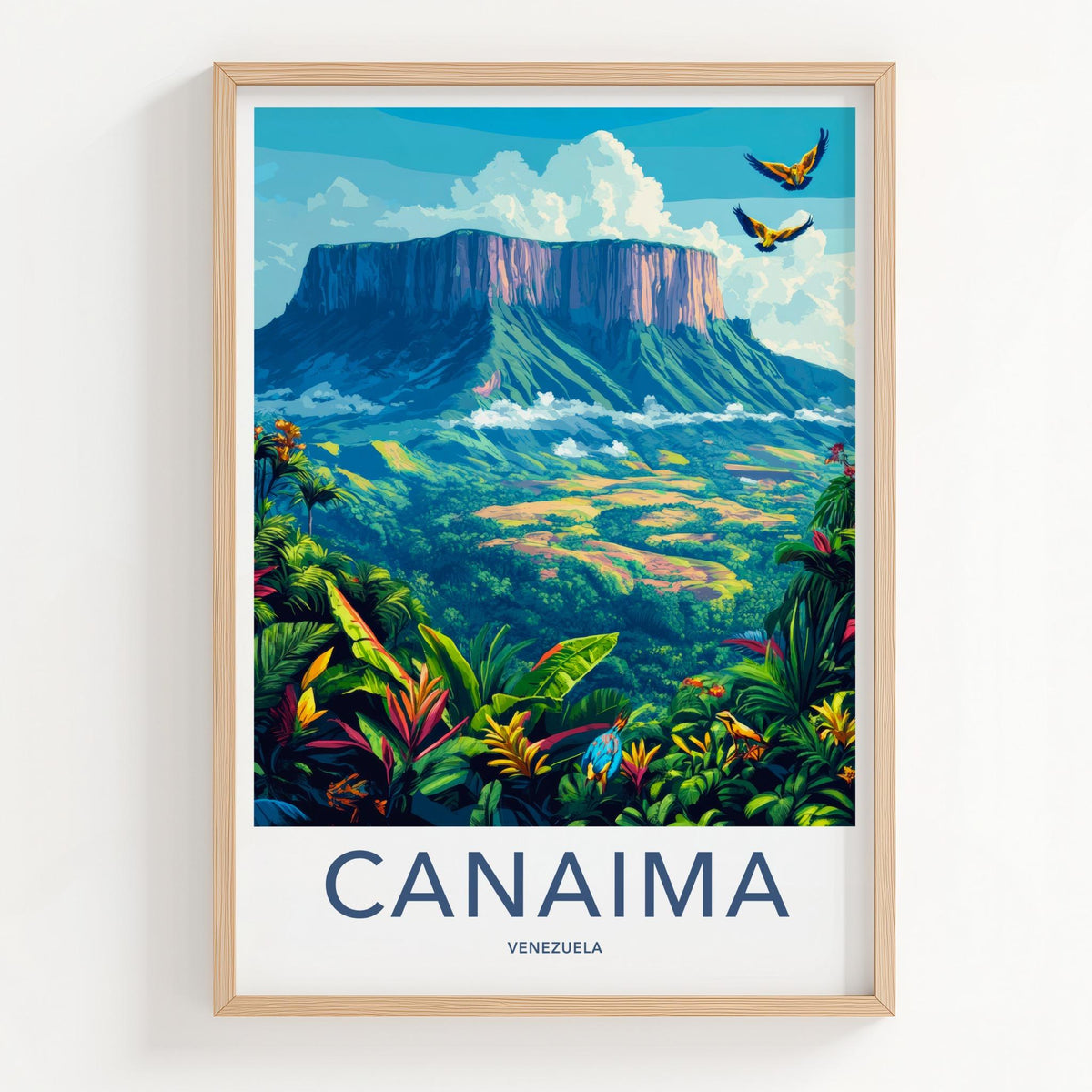 Canaima Poster - Venezuela Wall Art Featuring Tepuis Mountain