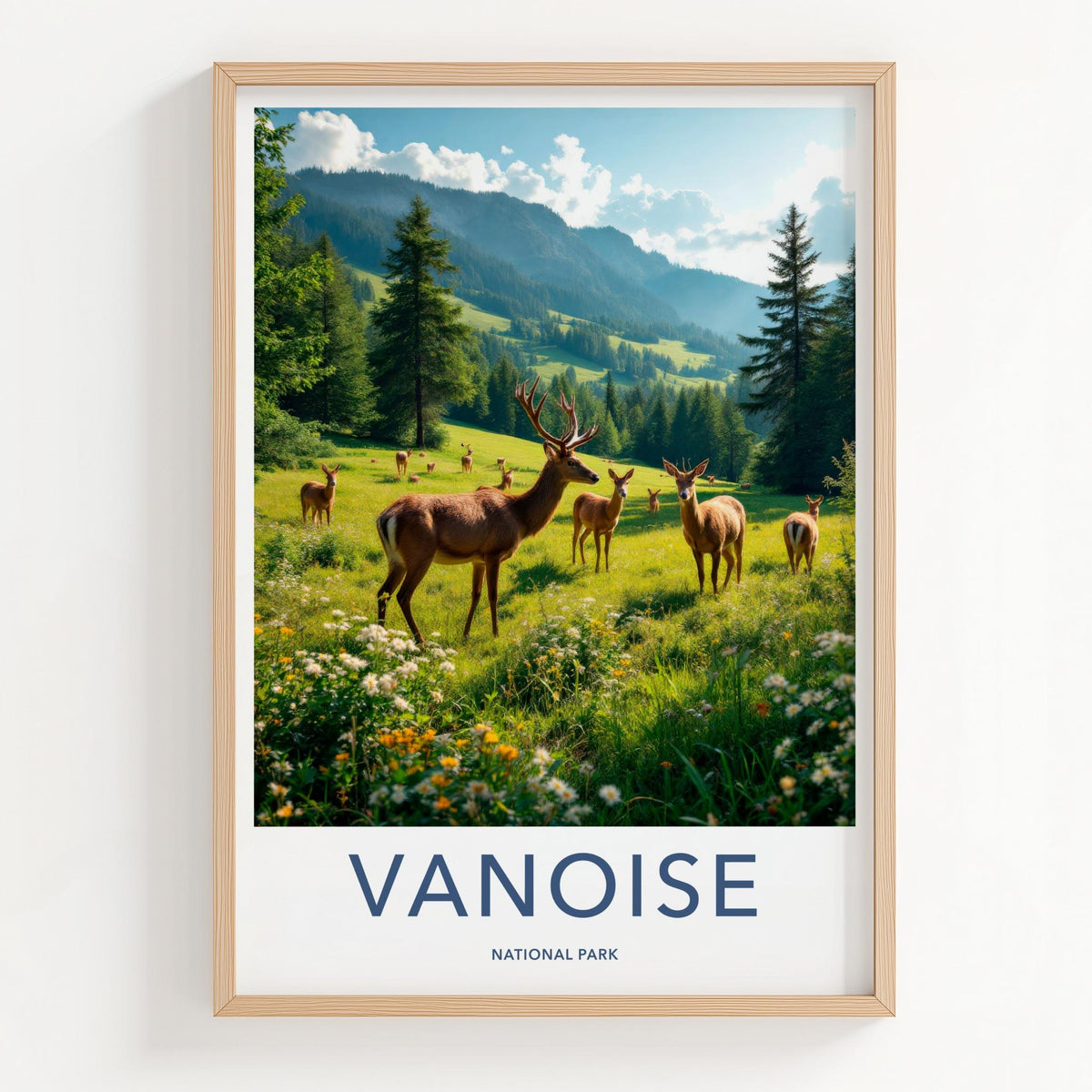 Vanoise National Park Poster - France Wall Art With Alpine Landscape