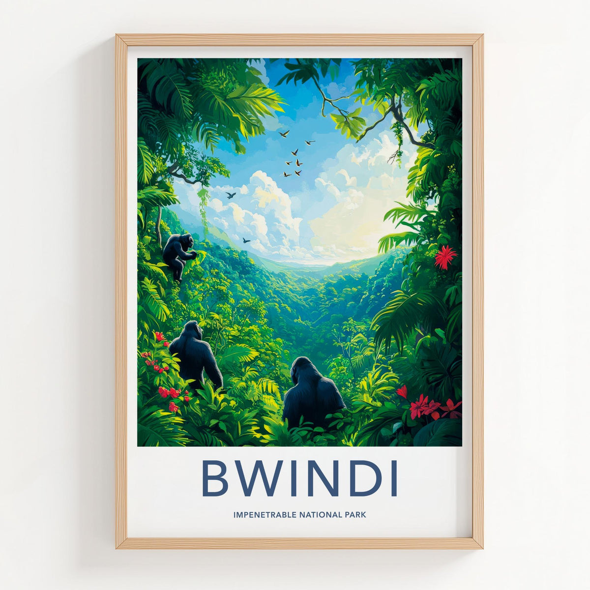 Bwindi National Park Poster - Uganda Wall Art