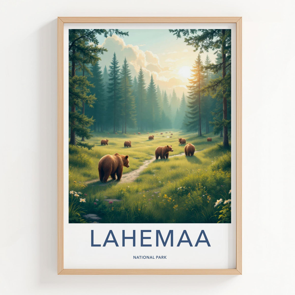 Lahemaa National Park Poster - Baltic Nature Artwork