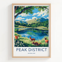 Peak District Poster - Scenic Landscape Art