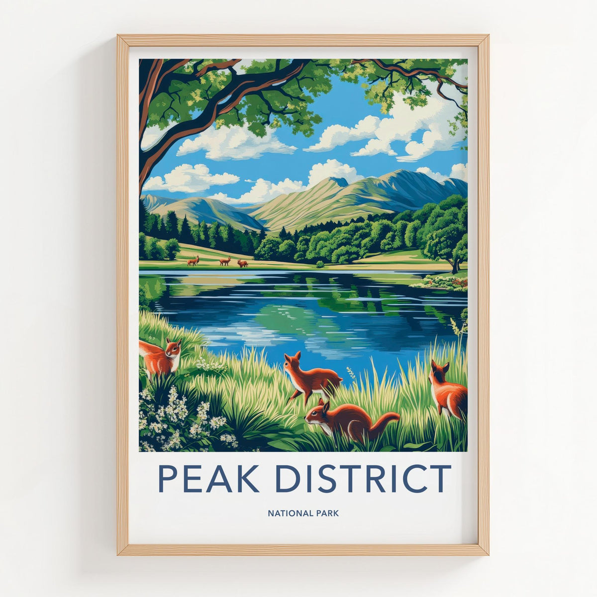 Peak District Poster - Scenic Landscape Art