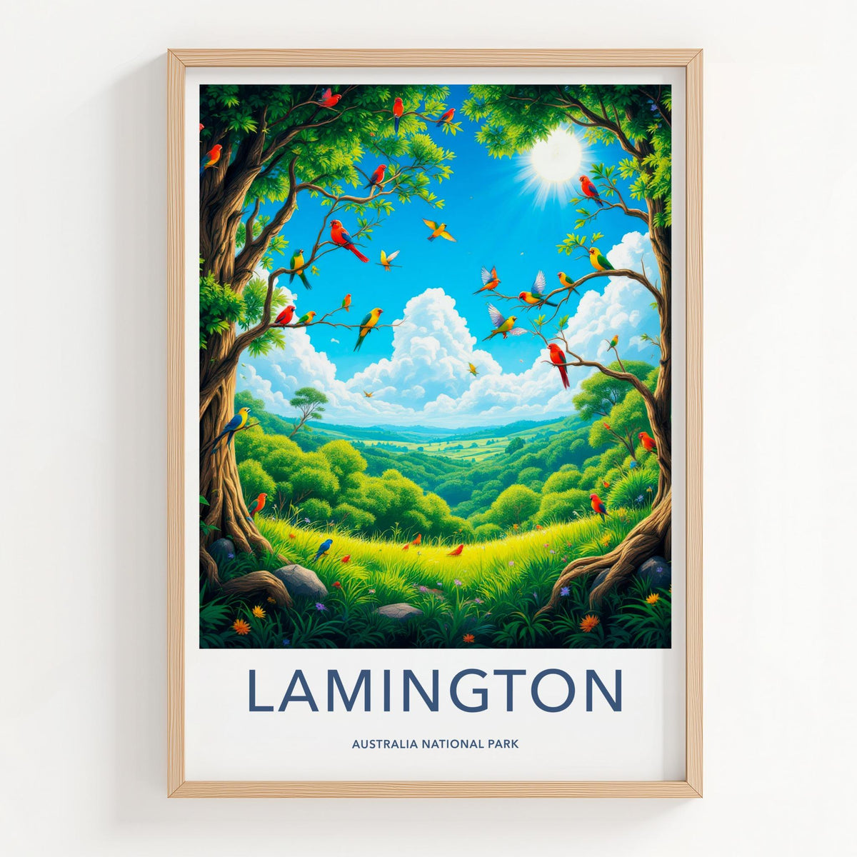 Lamington National Park Poster - Scenic Landscape Decor & Australian