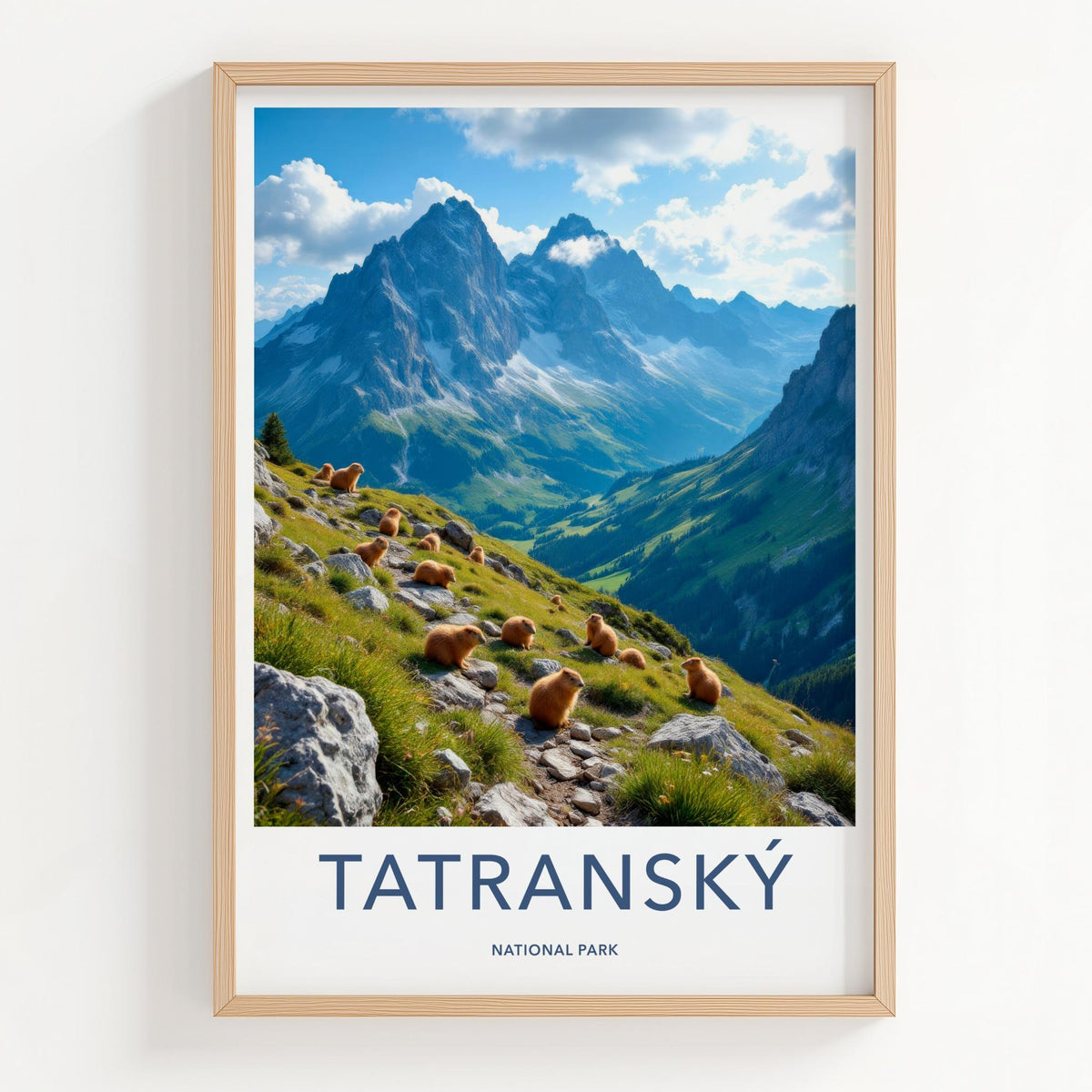 Tatra National Park Poster - Scenic Mountain View Wall Art for Rustic