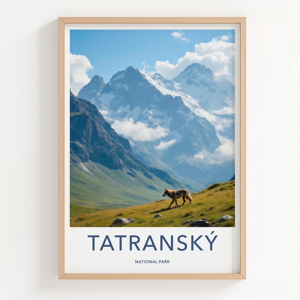 Tatranský National Park Poster - Slovakia Wall Art With Mountain