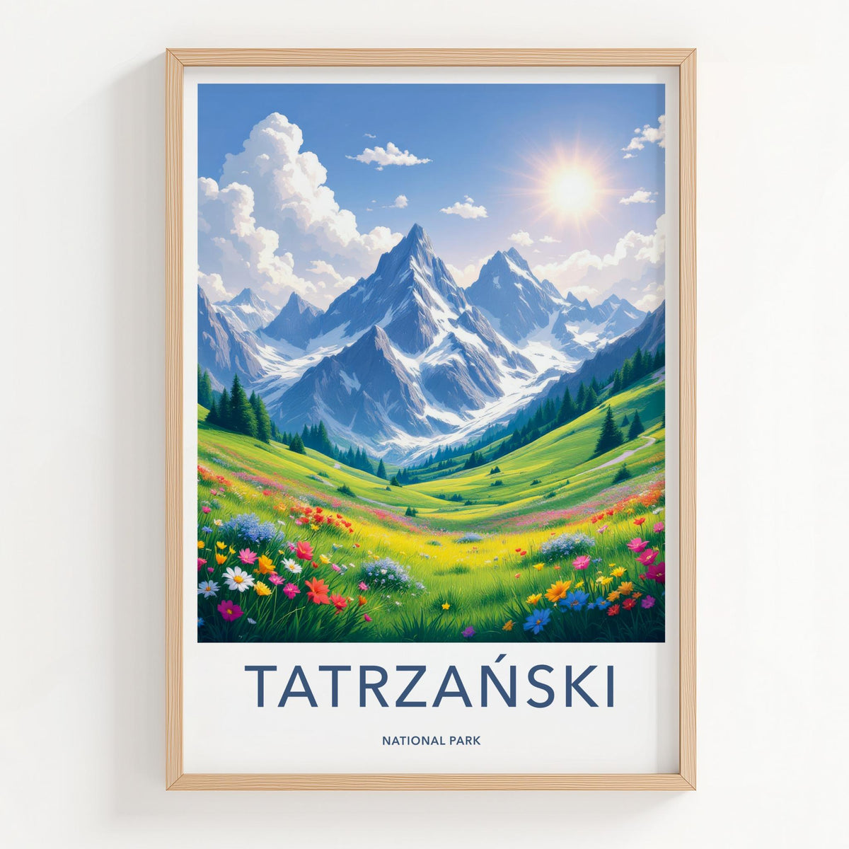 Tatrzański Poster - Scenic Mountain Landscape Print With Majestic