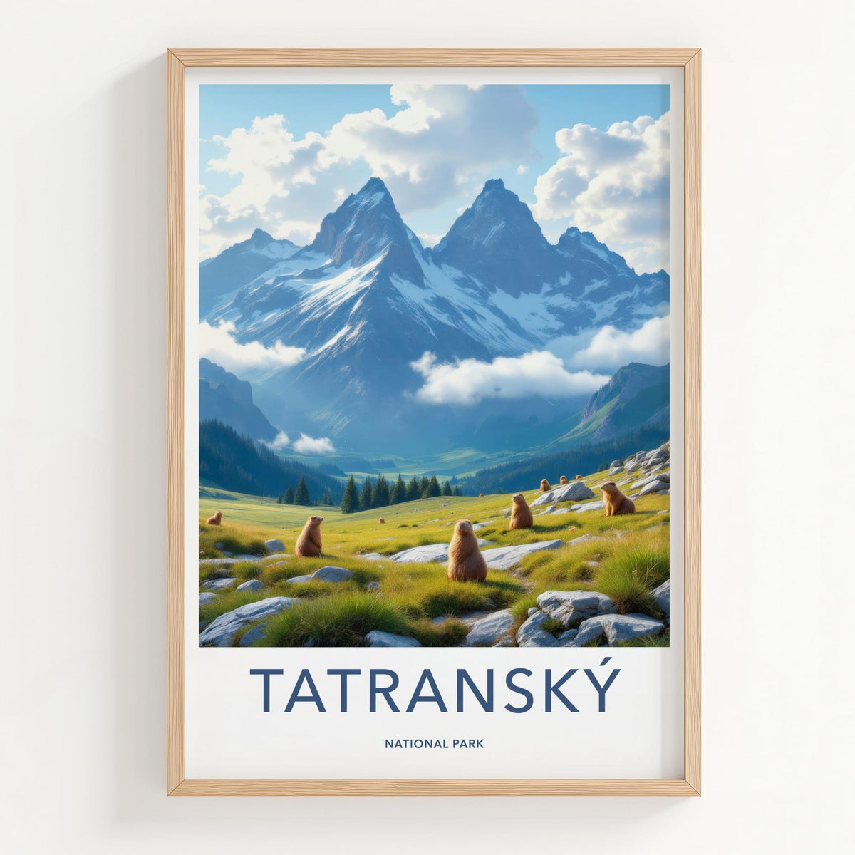 Tatra National Park Poster - Scenic Mountain Scenery Print
