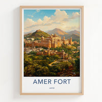 Amer Fort Poster - Jaipur Wall Art