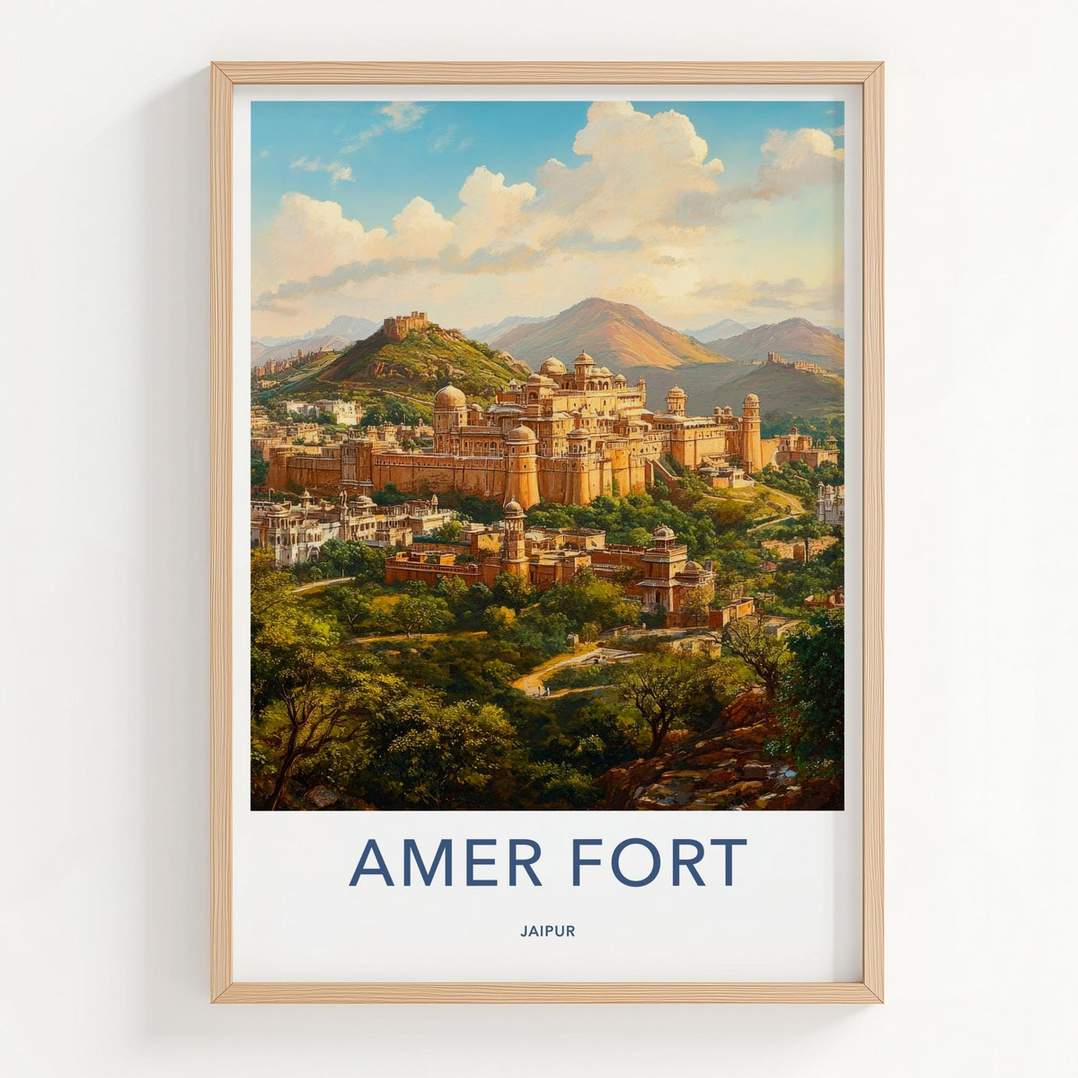 Amer Fort Poster - Jaipur Wall Art
