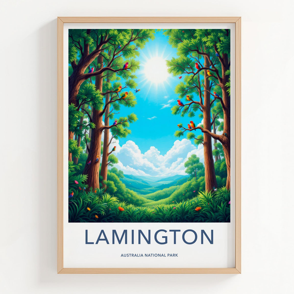 Lamington Park Poster - Australian Rainforest Art