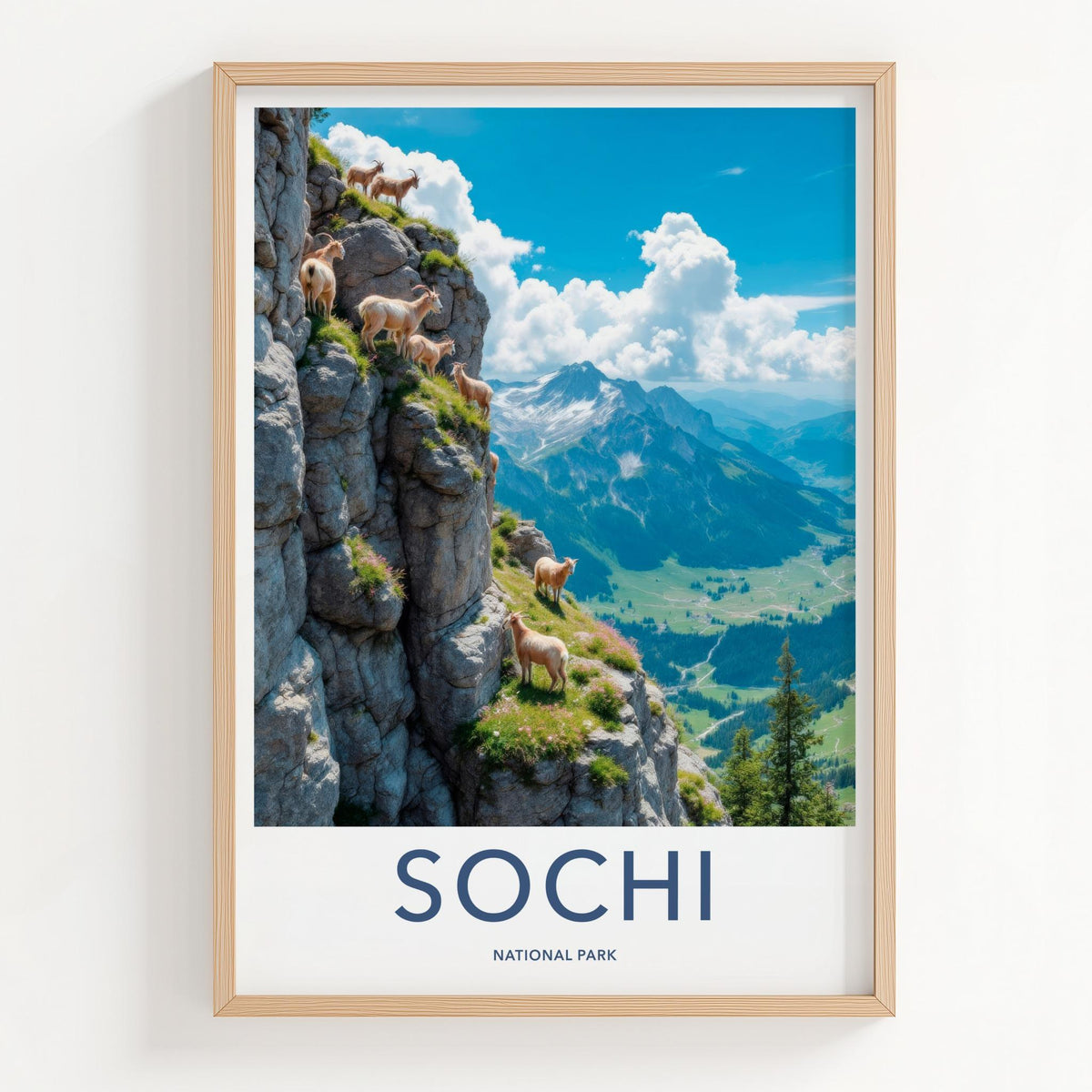 Sochi National Park Poster - Scenic Nature Print & Mountain Landscape