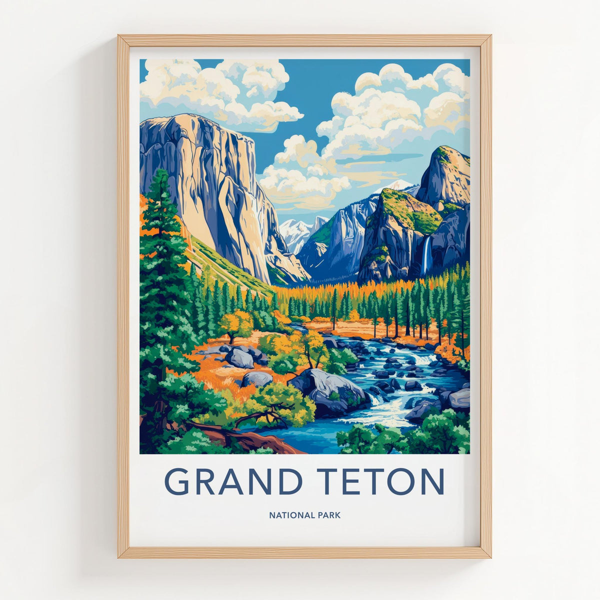 Grand Teton Poster - National Park Art