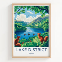 Lake District Poster - Vibrant England Wall Art