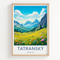Tatranský National Park Poster - Scenic Mountain Wall Decor