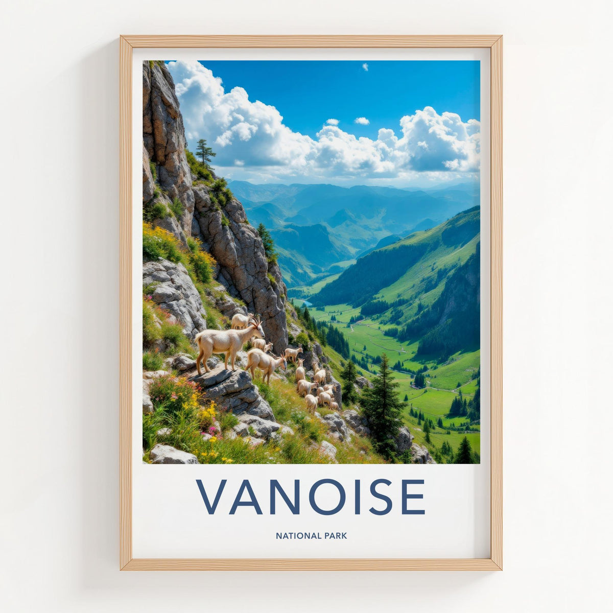 Vanoise National Park Poster - French Alps Mountain Scenery Wall Art
