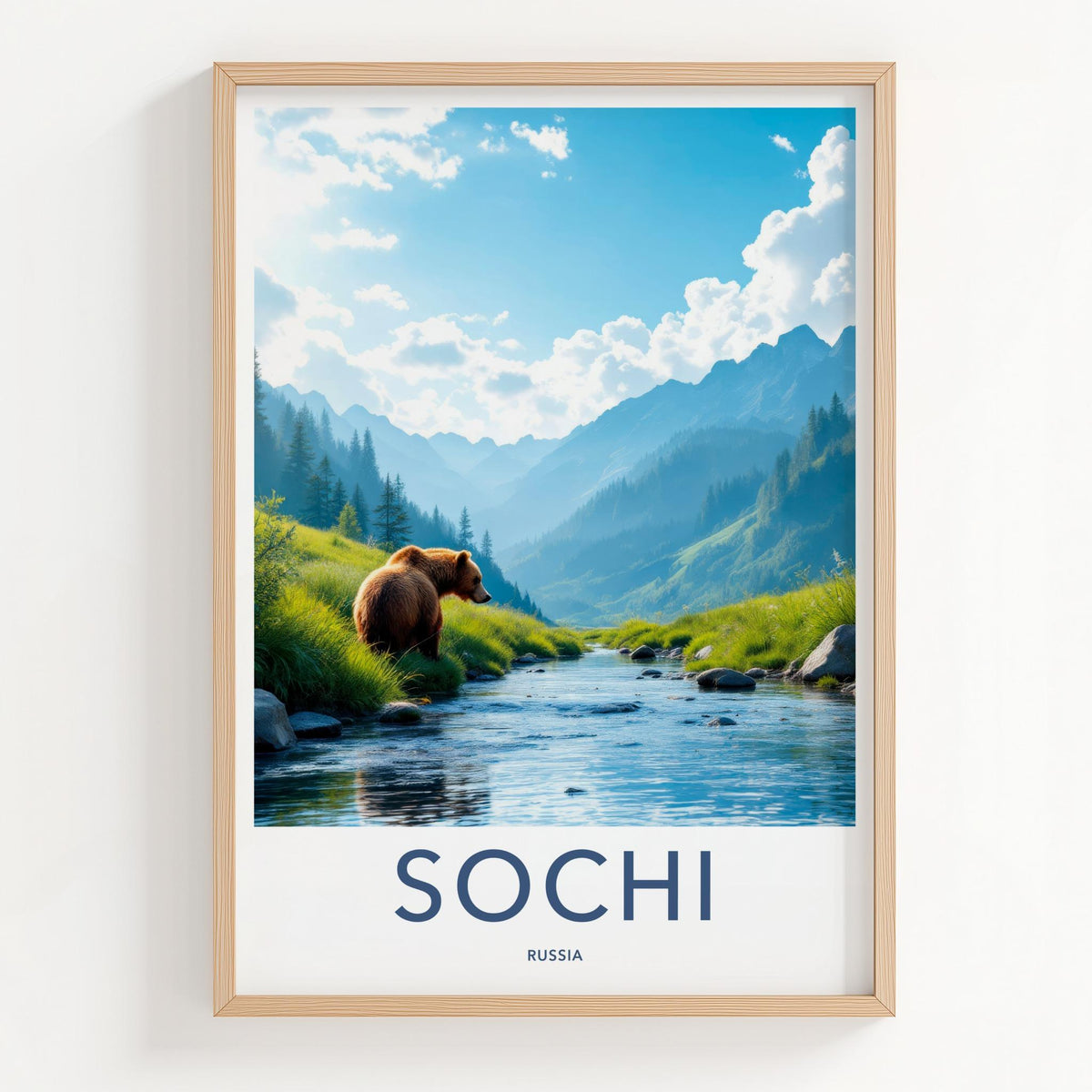 Sochi National Park Poster - Scenic Nature Wall Art Landscape Poster