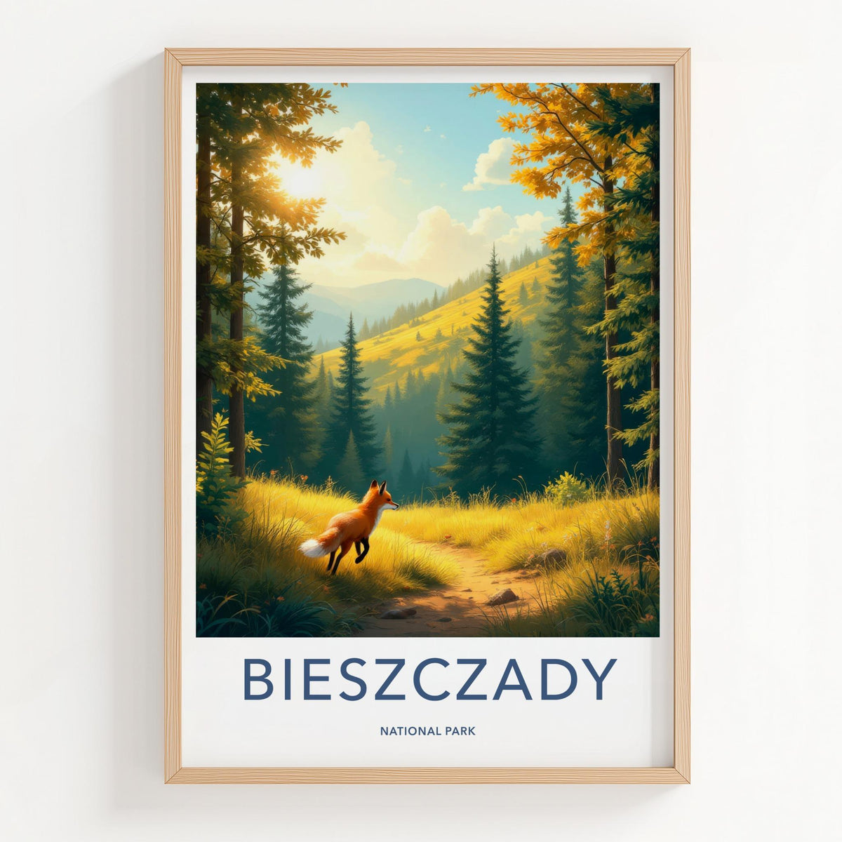 Bieszczady National Park Poster - Scenic Mountain Print & Nature Wall