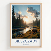 Bieszczady National Park Poster - Scenic River Artwork & Wildlife