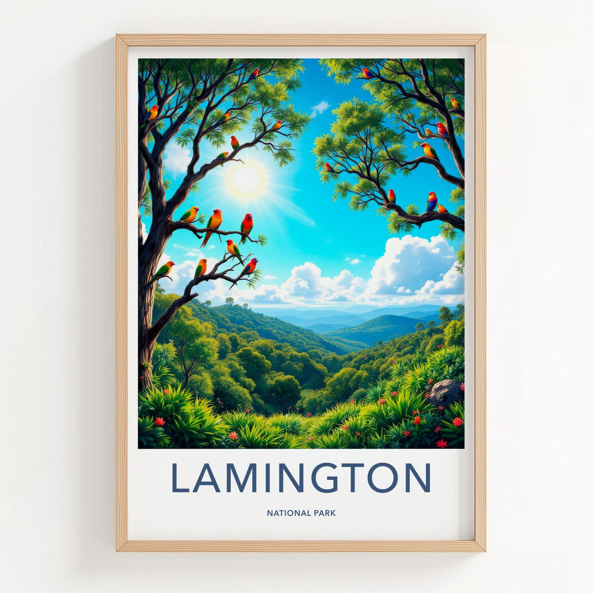 Lamington National Park Poster - Vibrant Rainforest Wall Art & Scenic