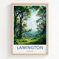 Lamington National Park Poster - Tropical Forest Artwork & Scenic