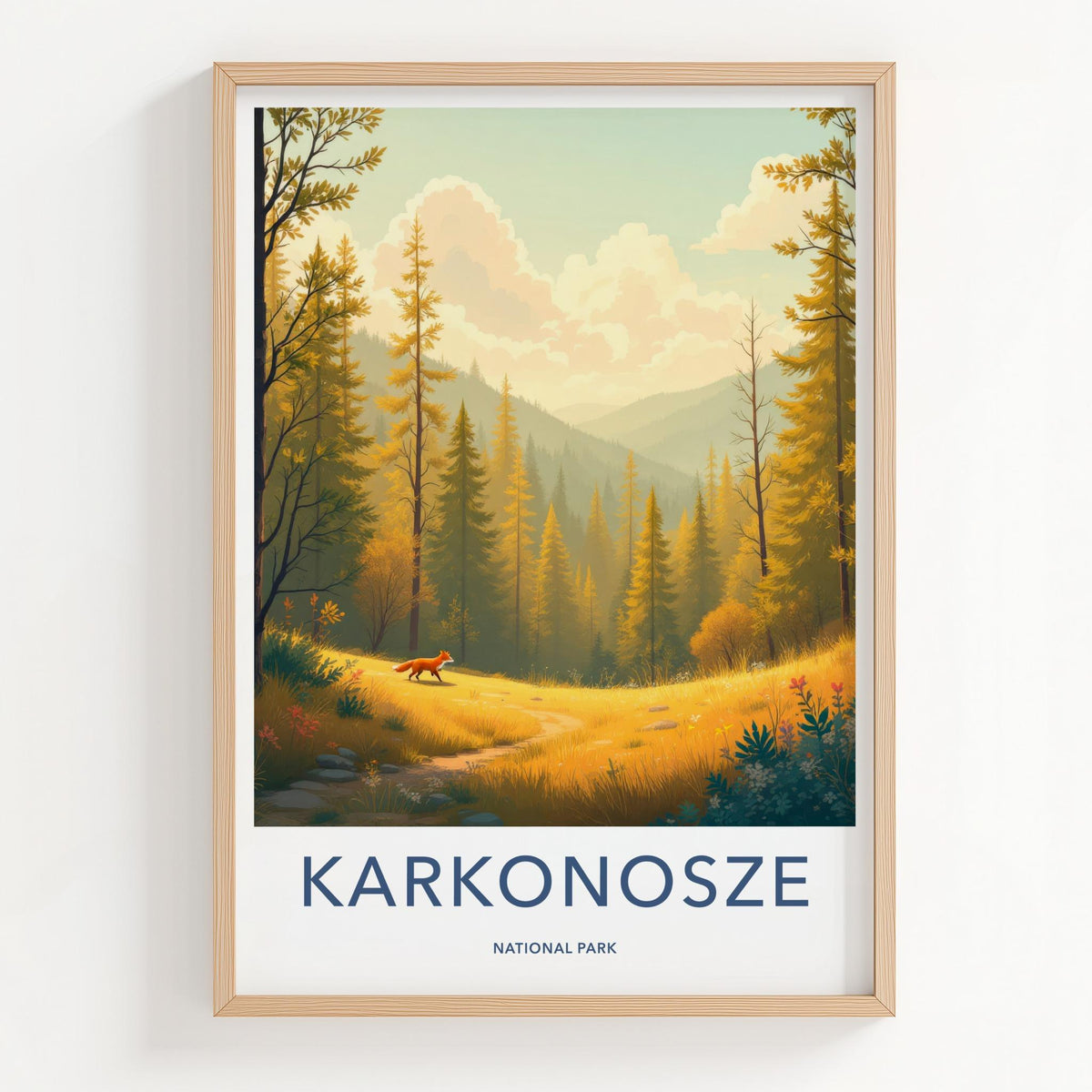Karkonosze National Park Poster - Scenic Mountain Decor & Nature