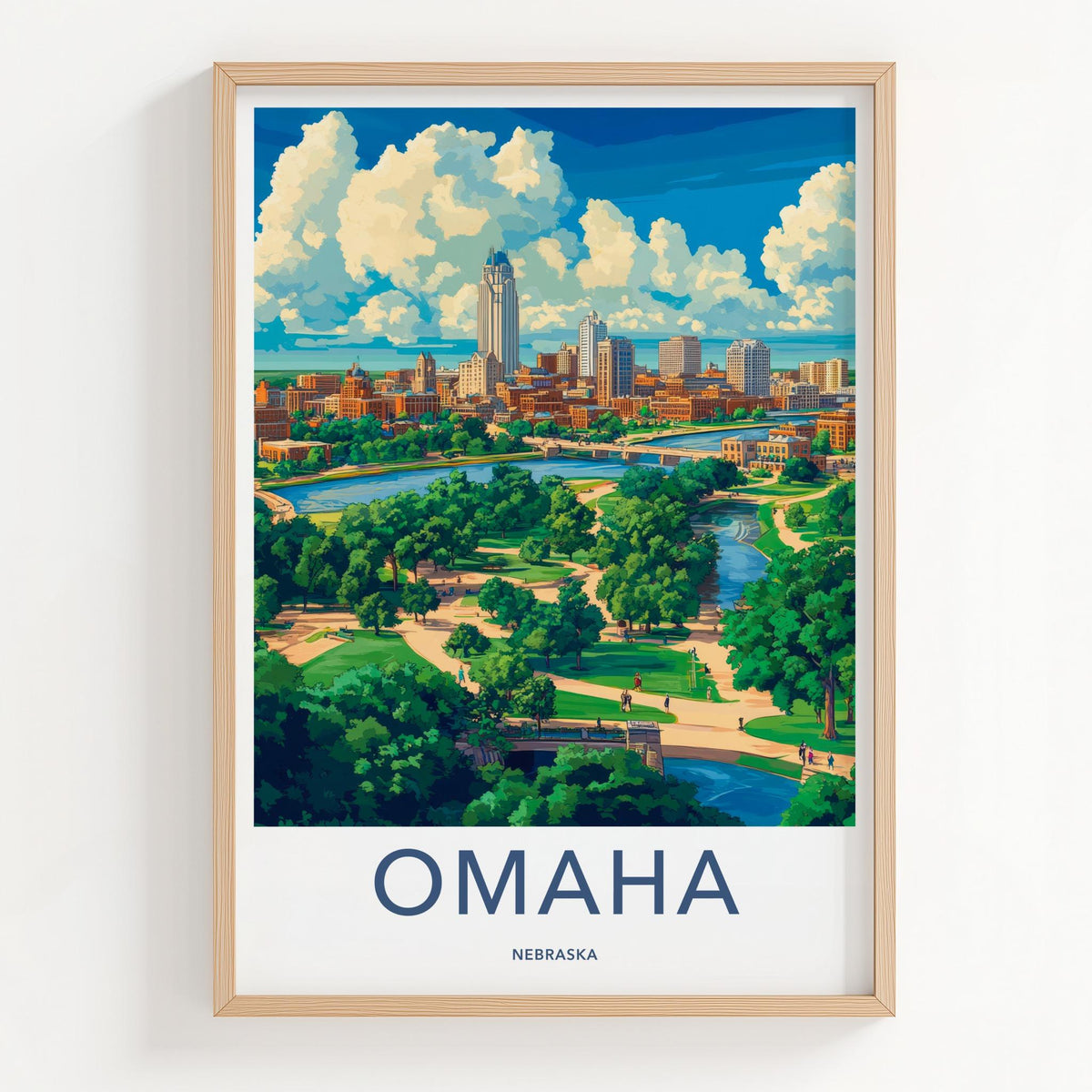 Omaha Poster - Nebraska Wall Art