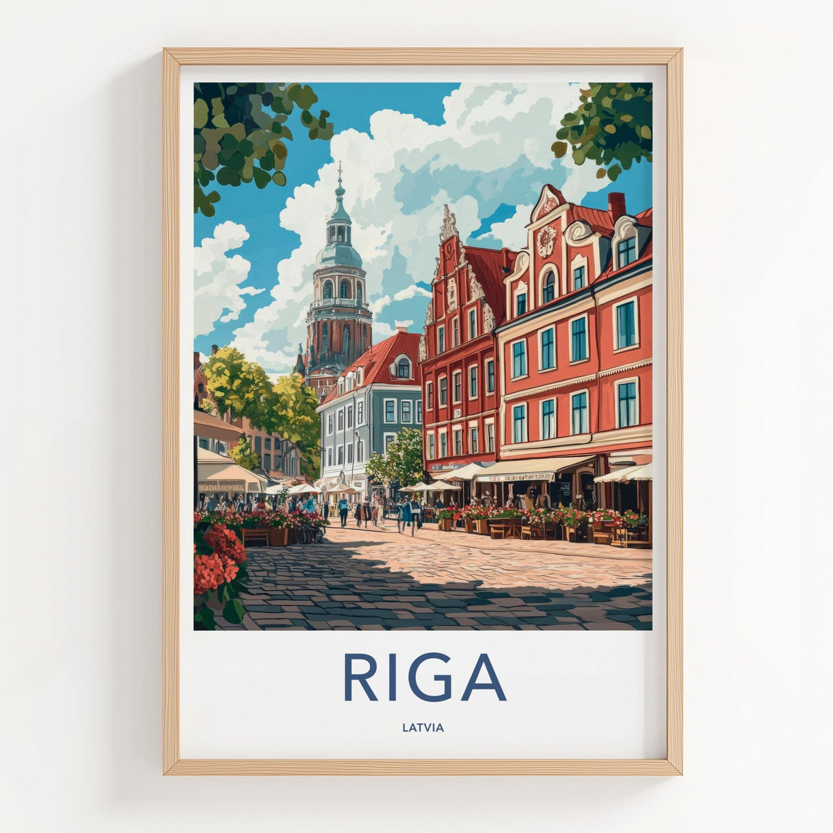 Riga Poster - Latvia Wall Art