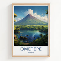 Ometepe Poster - Volcano Landscape Print