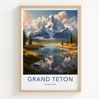 Wyoming Poster - Mountain Landscape Art