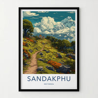 Sandakphu Poster - West Bengal Travel Art