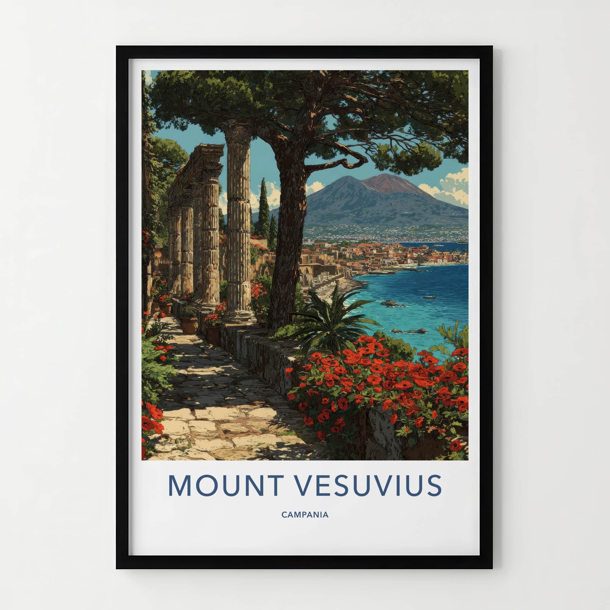 Mount Vesuvius Poster - Italy Art Print