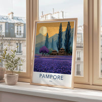 Pampore Poster - India Travel Art